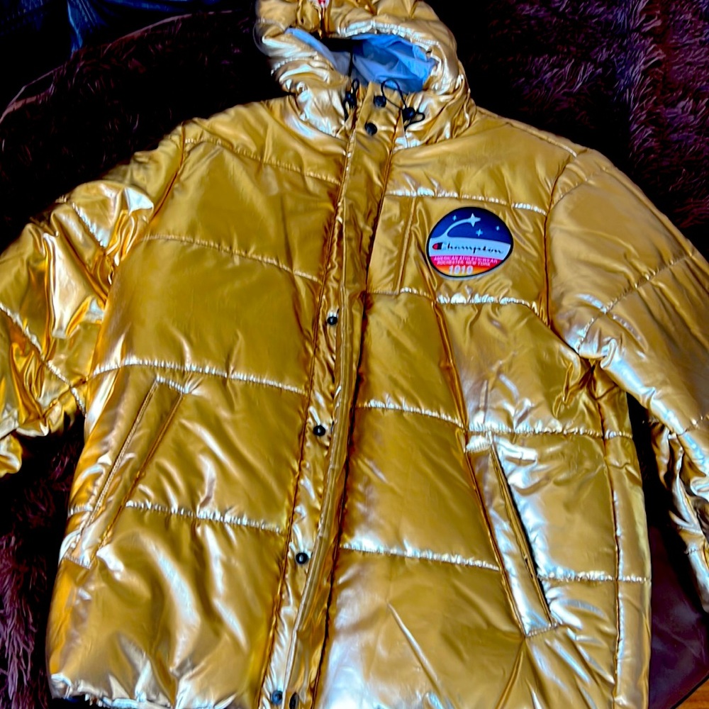 Champion Gold Puffer Coat